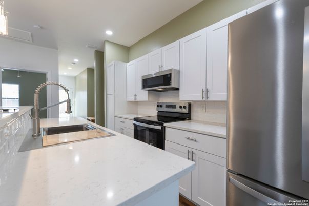 Interior, Kitchen, Recessed Lighting, Stainless Steel Appliances