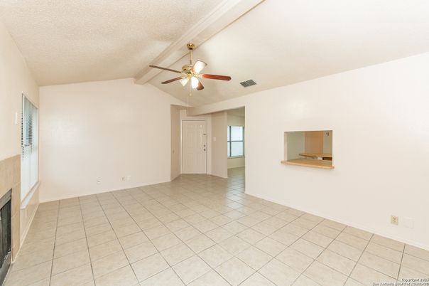 Empty room, Fireplace, Interior