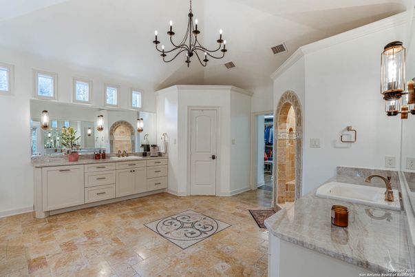 Bathroom, Chandelier, Dual Sink Vanities, Interior