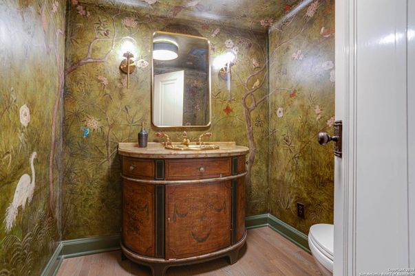 Bathroom, Interior, Wood Texture Flooring