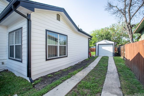 Backyard, Detached Garage, Exterior