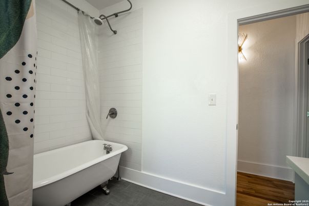 Bathroom, Free Standing Baths, Interior, Wood Texture Flooring