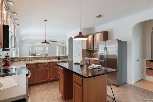 Interior, Kitchen, Pendant Lights, Recessed Lighting, Stainless Steel Appliances