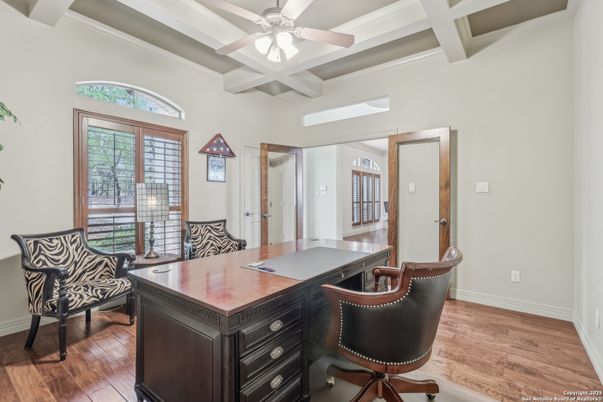Home Office, Interior, Wood Texture Flooring