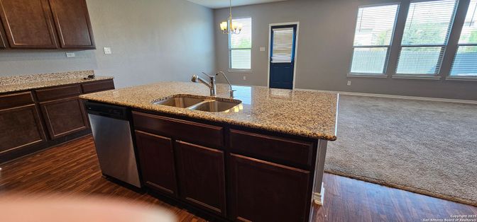 Interior, Kitchen, Pendant Lights, Wood Texture Flooring