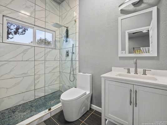 Bathroom, Glass Shower, Interior, Marble Walls