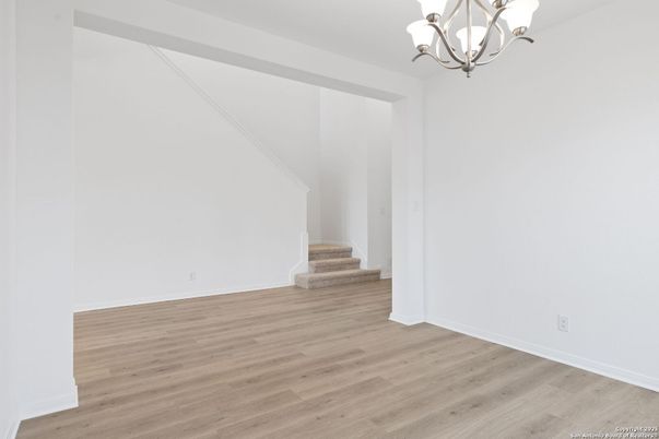 Chandelier, Empty room, Interior, Wood Texture Flooring