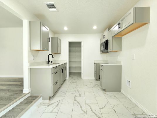 Interior, Kitchen, Marble, Recessed Lighting