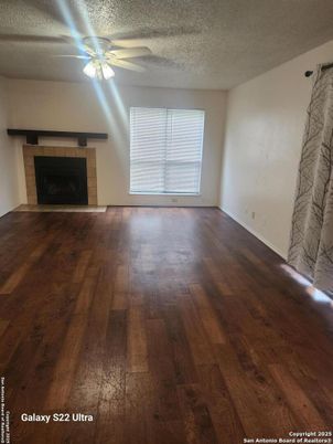 Empty room, Fireplace, Interior, Wood Texture Flooring