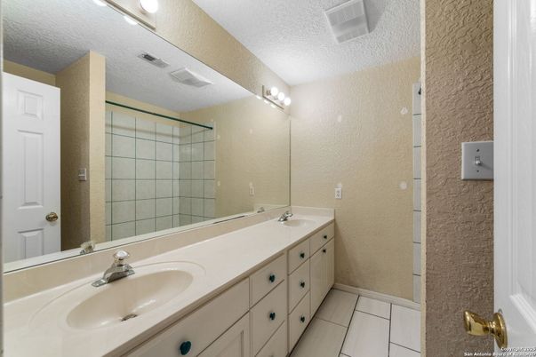 Bathroom, Dual Sink Vanities, Glass Shower, Interior