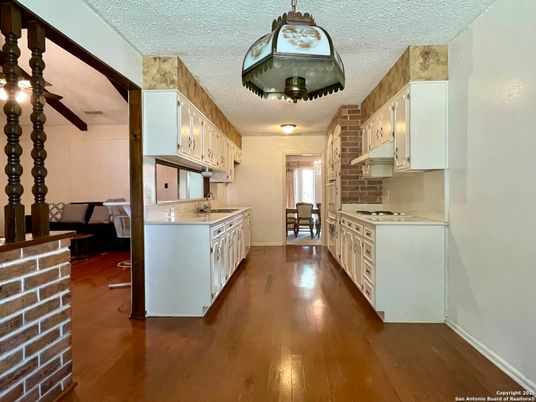 Interior, Kitchen, Wood Texture Flooring