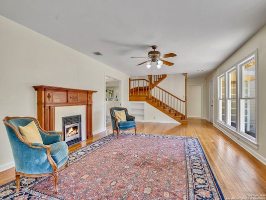 Fireplace, Interior, Wood Texture Flooring
