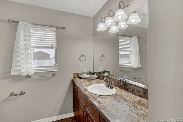 Bathroom, Dual Sink Vanities, Interior, Tile Countertops