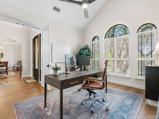 Home Office, Interior, Wood Texture Flooring