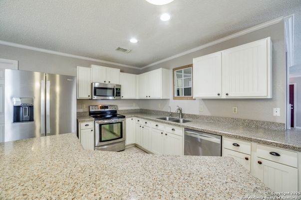 Interior, Kitchen, Recessed Lighting, Stainless Steel Appliances