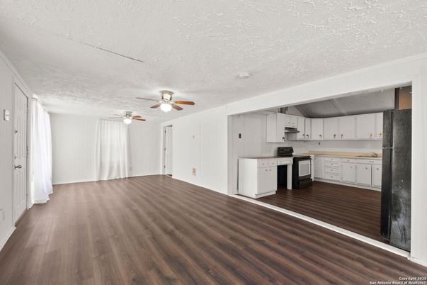 Interior, Kitchen, Wood Texture Flooring