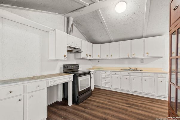 Interior, Kitchen, Wood Texture Flooring
