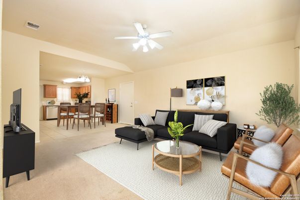 Dining room, Interior, Kitchen, Living room
