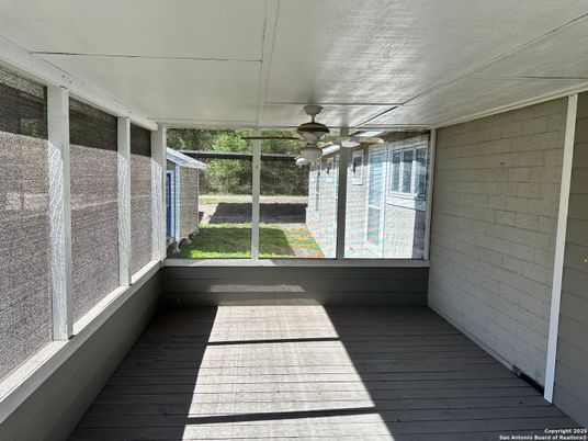 Empty room, Interior, Stone Walls, Sun Room, Wood Texture Flooring