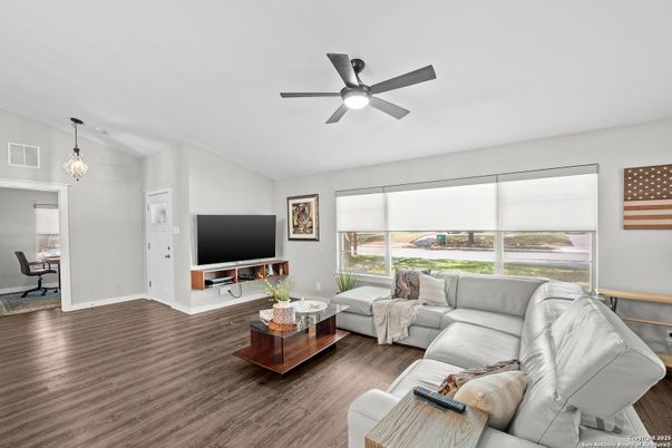 Interior, Living room, Pendant Lights, Wood Texture Flooring