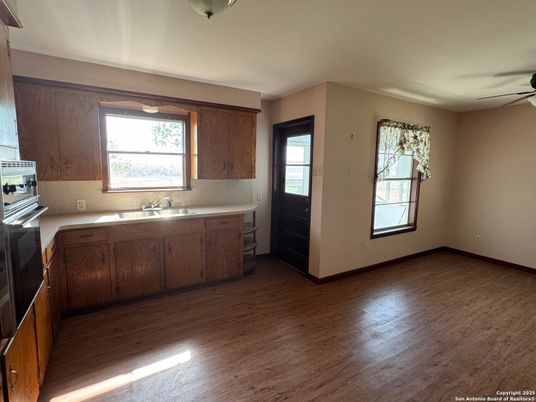 Interior, Kitchen, Wood Texture Flooring