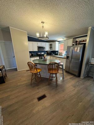Interior, Kitchen, Pendant Lights, Stainless Steel Appliances, Wood Texture Flooring