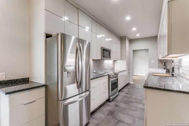 Interior, Kitchen, Recessed Lighting, Stainless Steel Appliances