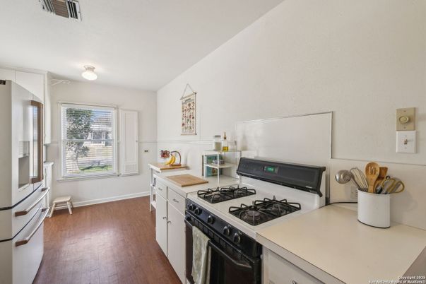 Interior, Kitchen, Wood Texture Flooring