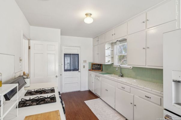 Interior, Kitchen, Wood Texture Flooring