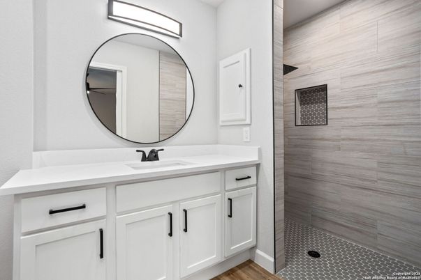 Bathroom, Interior, Wood Texture Flooring