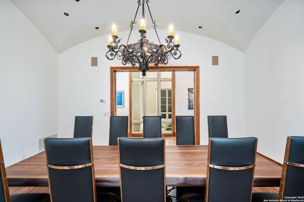 Chandelier, Dining room, Interior, Recessed Lighting