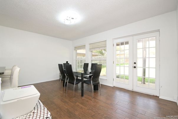 Dining room, Interior, Wood Texture Flooring