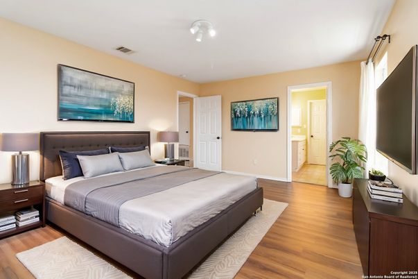 Bedroom, Interior, Wood Texture Flooring