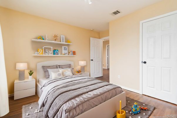 Bedroom, Interior, Wood Texture Flooring