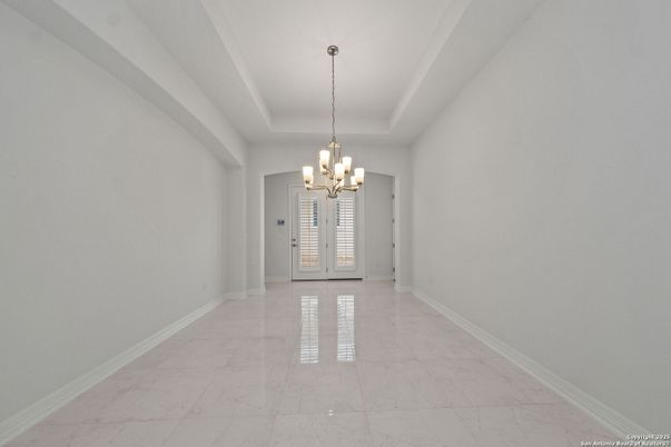 Chandelier, Empty room, Interior, Marble