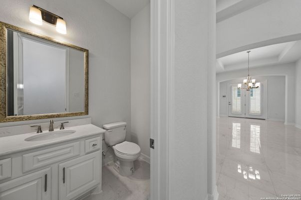 Bathroom, Chandelier, Interior, Marble