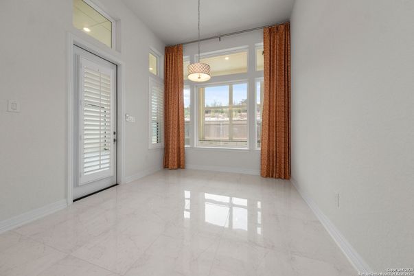 Empty room, Interior, Marble, Pendant Lights, Recessed Lighting