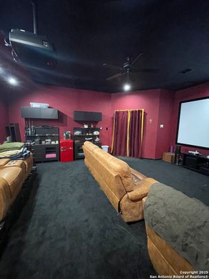 Interior, Projection Screen, Recessed Lighting, Theatre Room