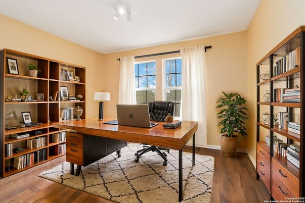 Home Office, Interior, Wood Texture Flooring