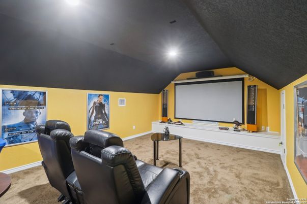 Home Theatre Room, Interior, Projection Screen, Recessed Lighting, Theatre Room