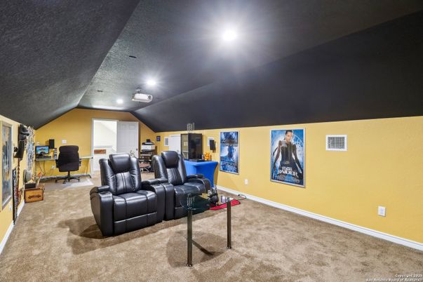 Home Theatre Room, Interior, Recessed Lighting