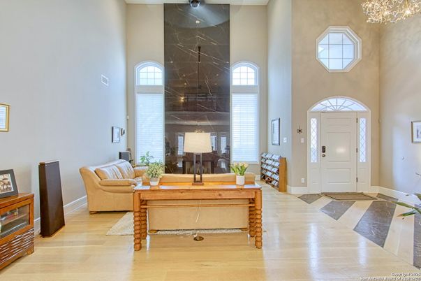 Chandelier, Fireplace, Interior, Wood Texture Flooring