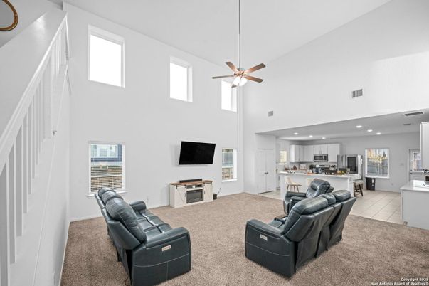 Interior, Kitchen, Living room, Recessed Lighting