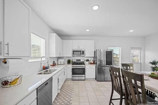 Dining room, Interior, Kitchen, Recessed Lighting, Stainless Steel Appliances