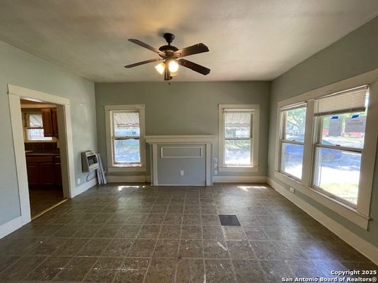 Empty room, Fireplace, Interior
