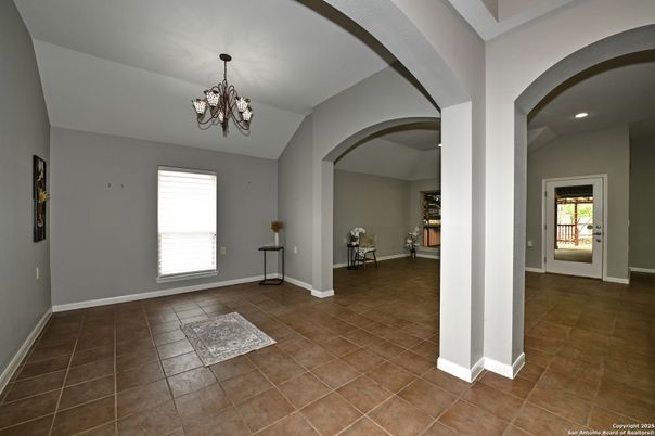 Chandelier, Empty room, Interior, Recessed Lighting
