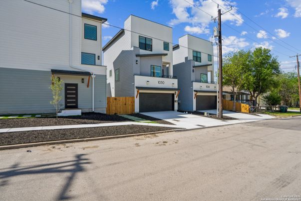 Attached, Exterior, Facade, Modern