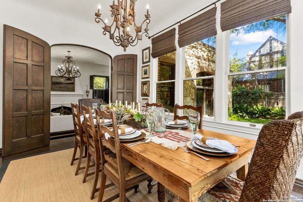 Chandelier, Dining room, Interior