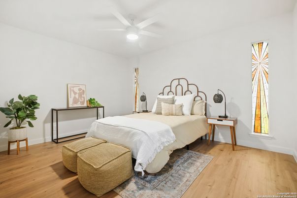 Bedroom, Interior, Wood Texture Flooring