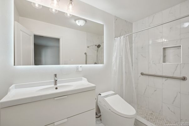 Bathroom, Interior, Marble Walls